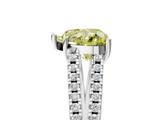 White gold Fancy Yellow Heart  Solitaire Split Shank Pavé Diamond Engagement Ring_393