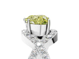 White gold Fancy Yellow Heart  Solitaire Twist Band Pavé Diamond Engagement Ring_37