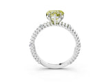 White gold Fancy Yellow Heart  Solitaire Twisted Band Prong Set Engagement Ring_85