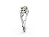 White gold Fancy Yellow Heart  Solitaire with Pavé Twist Band and Four-Prong Setting_66