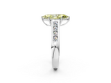 White gold Fancy Yellow Marquise  Brilliant Channel-Set Solitaire Ring with Four-Prong Setting_19