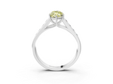 White gold Fancy Yellow Marquise  Brilliant Channel-Set Solitaire Ring with Four-Prong Setting_20