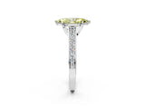 White gold Fancy Yellow Marquise  Brilliant Cut Diamond Engagement Ring with Pavé Band and Four-Prong Setting_31