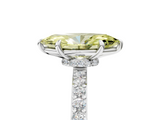 White gold Fancy Yellow Marquise  Brilliant Pavé Band Solitaire with Four-Prong Setting_23