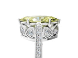 White gold Fancy Yellow Marquise  Cut Cathedral Pave Diamond Engagement Ring with Six-Prong Setting_37