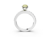 White gold Fancy Yellow Marquise  Cut Channel Set Diamond Engagement Ring with Four-Prong Setting_3