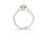 White gold Fancy Yellow Marquise  Cut Channel Set Solitaire Engagement Ring with Four-Prong Setting_3