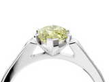 White gold Fancy Yellow Marquise  Cut Channel Set Solitaire Engagement Ring with Four-Prong Setting_4