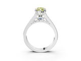 White gold Fancy Yellow Marquise  Cut Channel Set Solitaire Engagement Ring with Prong Setting_3