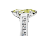White gold Fancy Yellow Marquise  Cut Channel Set Solitaire Engagement Ring with Prong Setting_5