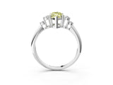 White gold Fancy Yellow Marquise Cut Cut Diamond Cluster Ring with Solitaire Band and Four-Prong Setting_39
