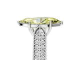 White gold Fancy Yellow Marquise Cut Cut Pave Split Shank Engagement Ring with Four-Prong Setting_17