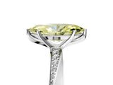 White gold Fancy Yellow Marquise Cut Diamond Engagement Ring with Side Stone Accents and Four-Prong Setting_53