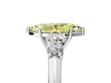 White gold Fancy Yellow Marquise  Cut Diamond Five-Stone Prong Set White Gold Ring_33