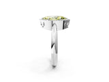 White gold Fancy Yellow Marquise  Cut Diamond Halo Engagement Ring with Split Shank and Four-Prong Setting_31