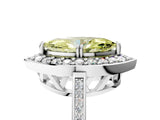 White gold Fancy Yellow Marquise Cut Diamond Halo Ring with Split Shank and Four-Prong Setting_22