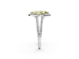 White gold Fancy Yellow Marquise Cut Diamond Halo Split Shank Engagement Ring_53
