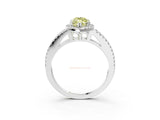 White gold Fancy Yellow Marquise Cut Diamond Halo Split Shank Engagement Ring_54