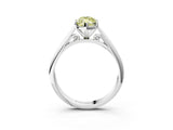 White gold Fancy Yellow Marquise Cut Diamond Solitaire Engagement Ring with Cathedral Setting and Four-Prong Mount_29