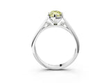 White gold Fancy Yellow Marquise Cut Diamond Solitaire Engagement Ring with Cathedral Setting and Four-Prong Mount_35