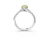 White gold Fancy Yellow Marquise Cut Diamond Solitaire Engagement Ring with Classic Band and Four-Prong Setting_32