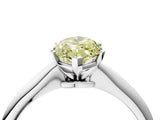White gold Fancy Yellow Marquise Cut Diamond Solitaire Engagement Ring with Classic Band and Four-Prong Setting_52