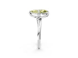 White gold Fancy Yellow Marquise Cut Diamond Solitaire Engagement Ring with Four-Prong Setting and Classic Band_34
