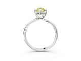 White gold Fancy Yellow Marquise Cut Diamond Solitaire Engagement Ring with Four-Prong Setting and Classic Band_35