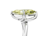 White gold Fancy Yellow Marquise Cut Diamond Solitaire Engagement Ring with Four-Prong Setting and Classic Band_37