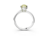 White gold Fancy Yellow Marquise Cut Diamond Solitaire Engagement Ring with Round Band and Four-Prong Setting_111