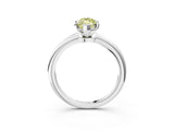 White gold Fancy Yellow Marquise Cut Diamond Solitaire Ring with Six-Prong Setting and Classic Band_39