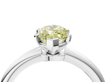 White gold Fancy Yellow Marquise Cut Diamond Solitaire Ring with Six-Prong Setting and Classic Band_46
