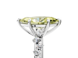 White gold Fancy Yellow Marquise  Cut Diamond Vine Band with Four-Prong Setting_5
