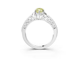 White gold Fancy Yellow Marquise  Cut Halo Diamond Ring with Channel Set Band and Four-Prong Setting_32