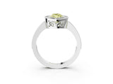 White gold Fancy Yellow Marquise  Cut Halo Diamond Ring with Pavé Band and Milgrain Prong Setting_40