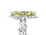 White gold Fancy Yellow Marquise Cut Halo Diamond Solitaire with Filigree Band and Four-Prong Setting_17