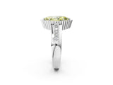 White gold Fancy Yellow Marquise  Cut Halo Pave Band Four-Prong Ring_30