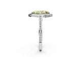 White gold Fancy Yellow Marquise  Cut Halo Pave Split Shank Prong Setting Ring_28