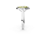 White gold Fancy Yellow Marquise  Cut Halo Solitaire Engagement Ring with Square Band and Four-Prong Setting_14