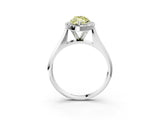 White gold Fancy Yellow Marquise  Cut Halo Solitaire Engagement Ring with Square Band and Four-Prong Setting_15