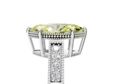 White gold Fancy Yellow Marquise  Cut Milgrain Channel Set Engagement Ring with Solitaire Prong Setting_5