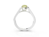 White gold Fancy Yellow Marquise Cut Solitaire Cathedral Diamond Engagement Ring with Channel-Set Band and Four-Prong Setting_18