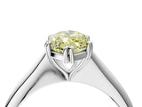 White gold Fancy Yellow Marquise Cut Solitaire Diamond Ring with Six-Prong Setting and Classic Band_53