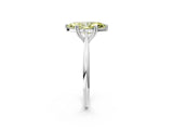 White gold Fancy Yellow Marquise Cut Solitaire Diamond Ring with Six-Prong Setting and Classic Band_59