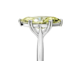 White gold Fancy Yellow Marquise Cut Solitaire Diamond Ring with Six-Prong Setting and Classic Band_62