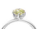White gold Fancy Yellow Marquise  Cut Solitaire Engagement Ring with Four-Prong Setting and Classic Band_4