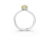 White gold Fancy Yellow Marquise  Cut Solitaire Engagement Ring with Four-Prong Setting on a Classic Band_3