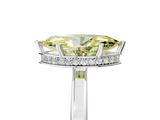 White gold Fancy Yellow Marquise  Cut Solitaire Engagement Ring with Four-Prong Setting on a Classic Band_5