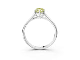 White gold Fancy Yellow Marquise Cut Solitaire Engagement Ring with Tapered Band and Four-Prong Setting_18