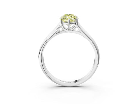 White gold Fancy Yellow Marquise Cut Solitaire Engagement Ring with Tapered Band and Four-Prong Setting_18